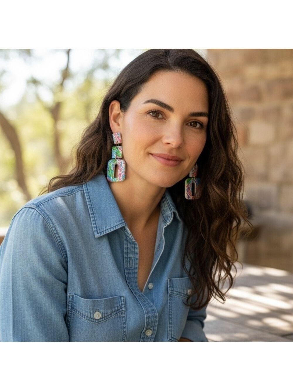 Lilly Pulitzer Multicolor Statement Earrings